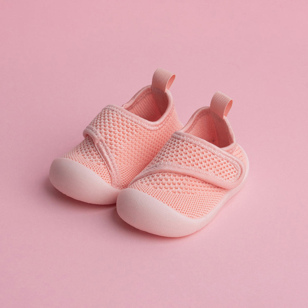 MiniWalk Velcro rose - Fermeture facile, chaussures adorables pour enfants