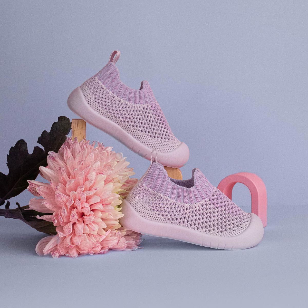 MiniWalk Slip-On Lavande - Chaussures à enfiler confortables et faciles à mettre au quotidien