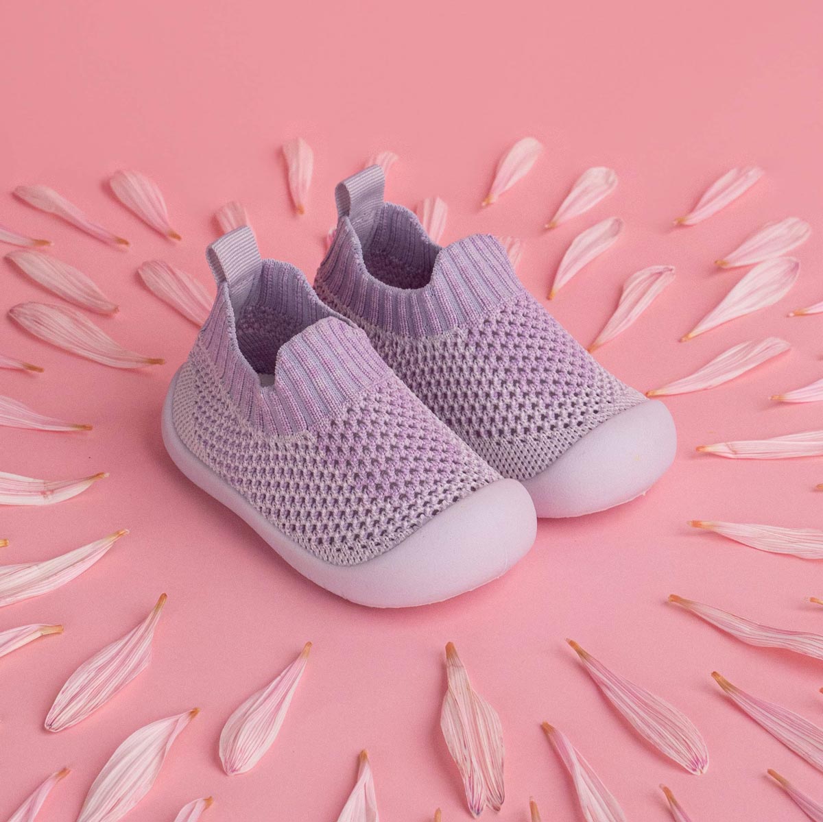 MiniWalk Slip-On Lavande - Chaussures à enfiler confortables et faciles à mettre au quotidien