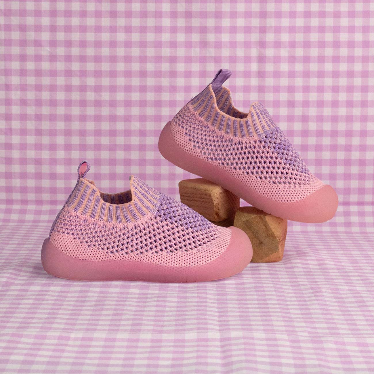 MiniWalk Baskets à enfiler – Mélange Bubblegum
