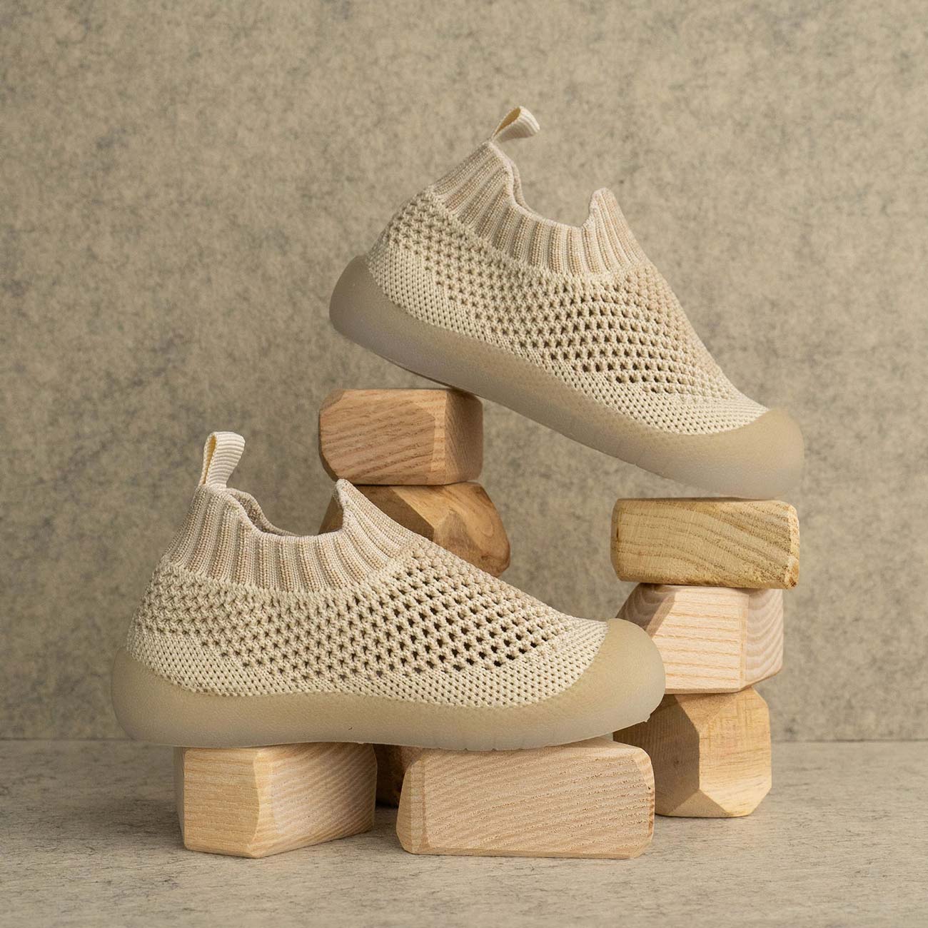 MiniWalk Chaussures à enfiler - Avoine mouchetée