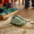 MiniWalk Chaussures à enfiler en vert sauge moucheté