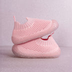 MiniWalk Chaussures à enfiler roses à paillettes
