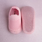 MiniWalk Chaussures à enfiler roses à paillettes
