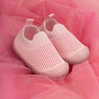 MiniWalk Chaussures à enfiler roses à paillettes