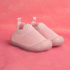 MiniWalk Chaussures à enfiler roses à paillettes