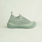 MiniWalk Chaussures à enfiler en vert sauge moucheté