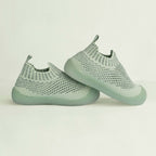 MiniWalk Chaussures à enfiler en vert sauge moucheté
