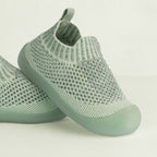 MiniWalk Chaussures à enfiler en vert sauge moucheté