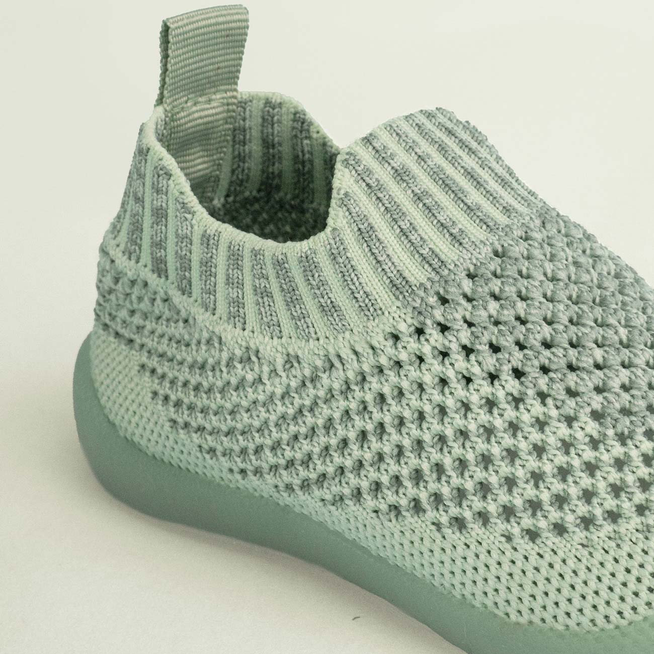 MiniWalk Chaussures à enfiler en vert sauge moucheté