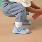 MiniWalk Canetons bleu ciel avec des sangles Velcro faciles