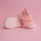 MiniWalk Velcro rose - Fermeture facile, chaussures adorables pour enfants