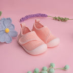 MiniWalk Velcro rose - Fermeture facile, chaussures adorables pour enfants