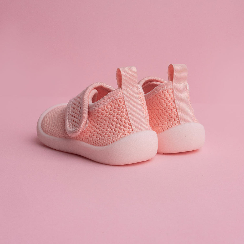 MiniWalk Velcro rose - Fermeture facile, chaussures adorables pour enfants