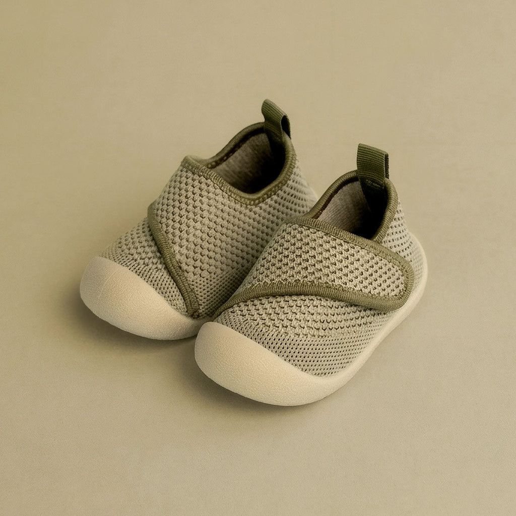 Canetons olive à fermeture Velcro